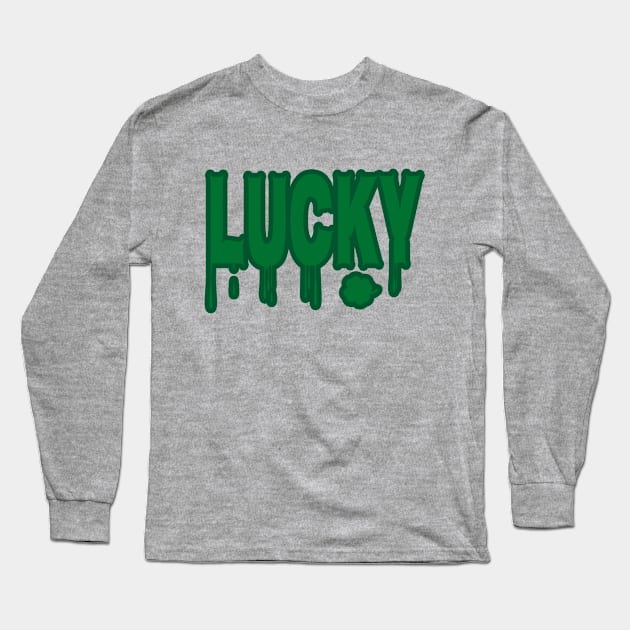 Lucky Shamrock Long Sleeve T-Shirt by EunsooLee